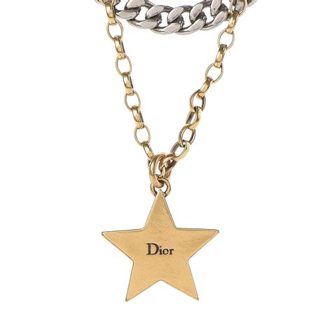 dior metal star|dior star necklace.